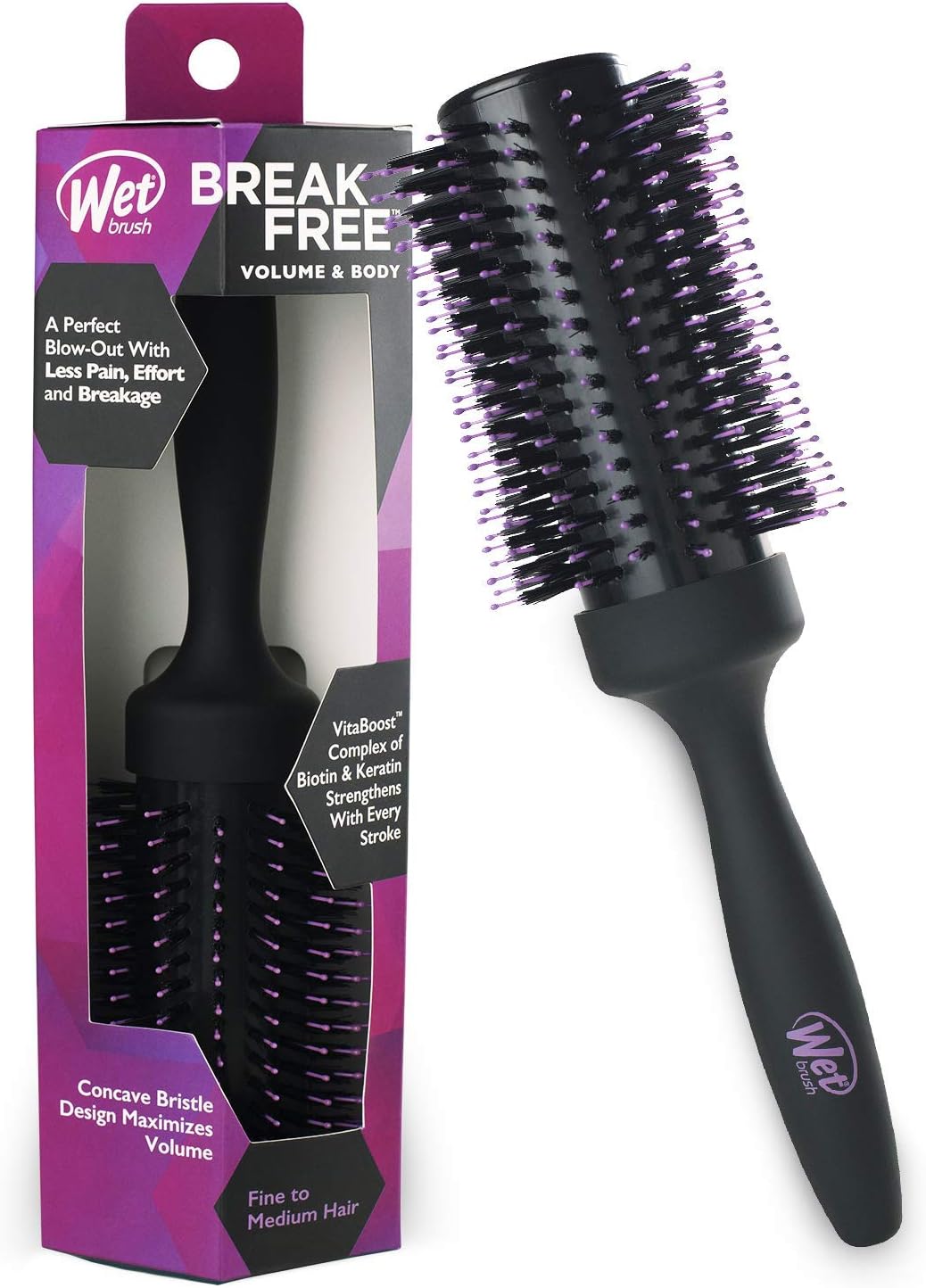 Wet Brush Volumising Round Brush for Fine and Medium Hair