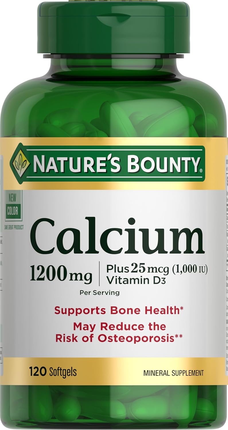 Nature's Bounty Calcium 1200 mg Vitamin D3 Bone Health Softgels - DOLLARS UNIVERSE LLC
