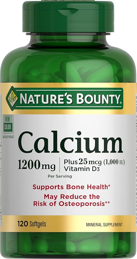 Nature's Bounty Calcium 1200 mg Vitamin D3 Bone Health Softgels - DOLLARS UNIVERSE LLC