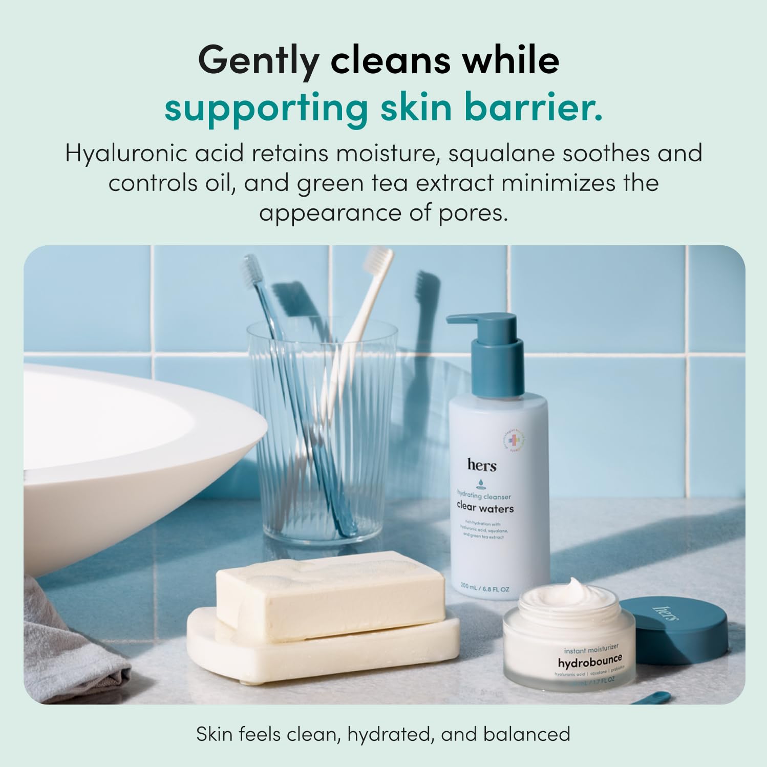 hers Clear Waters Hydrating Facial Cleanser 6.8 fl oz