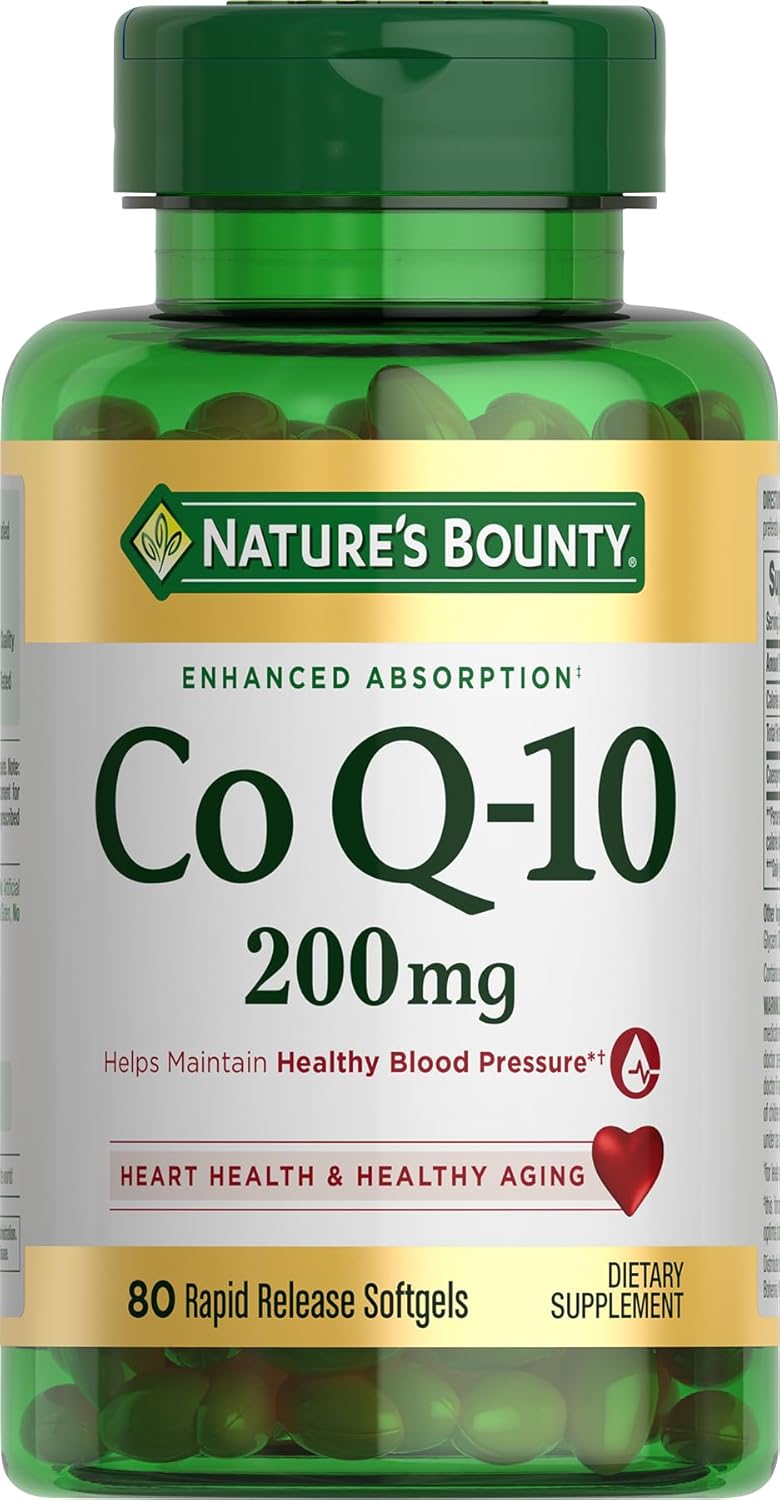 Nature's Bounty CoQ10 200mg Rapid Release Heart Health Supplement 80 Count - DOLLARS UNIVERSE LLC