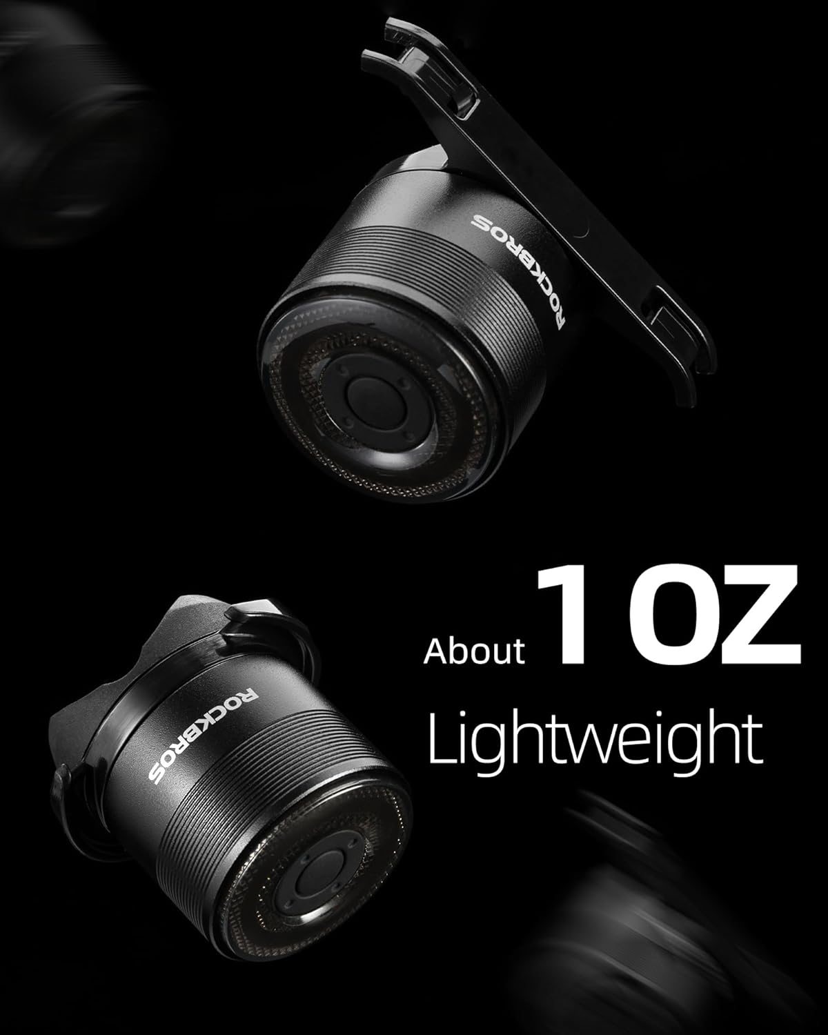 ROCKBROS Rechargeable Aluminum Alloy Bike Tail Light with 5 Modes