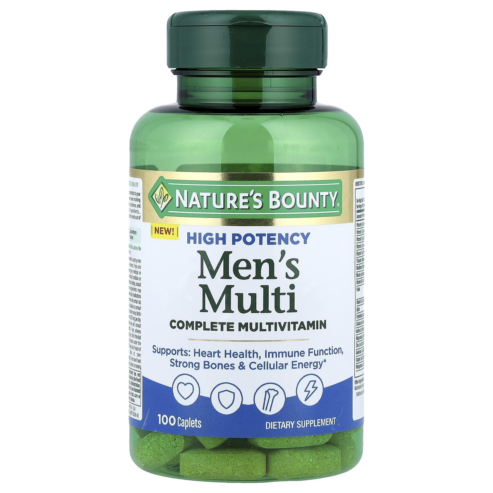 Nature's Bounty Men's Multi Complete Multivitamin High Potency 100 Caplets - DOLLARS UNIVERSE LLC