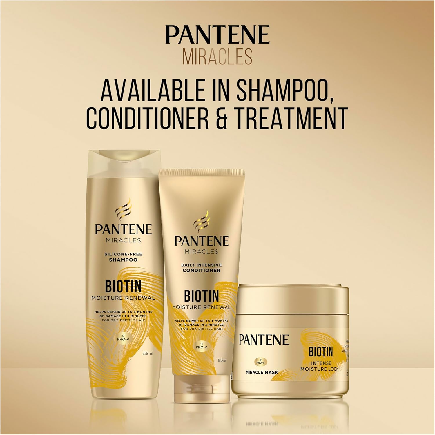 Pantene 3 Minute Miracle Daily Moisture Renewal Hair Treatment 180ml - DOLLARS UNIVERSE LLC