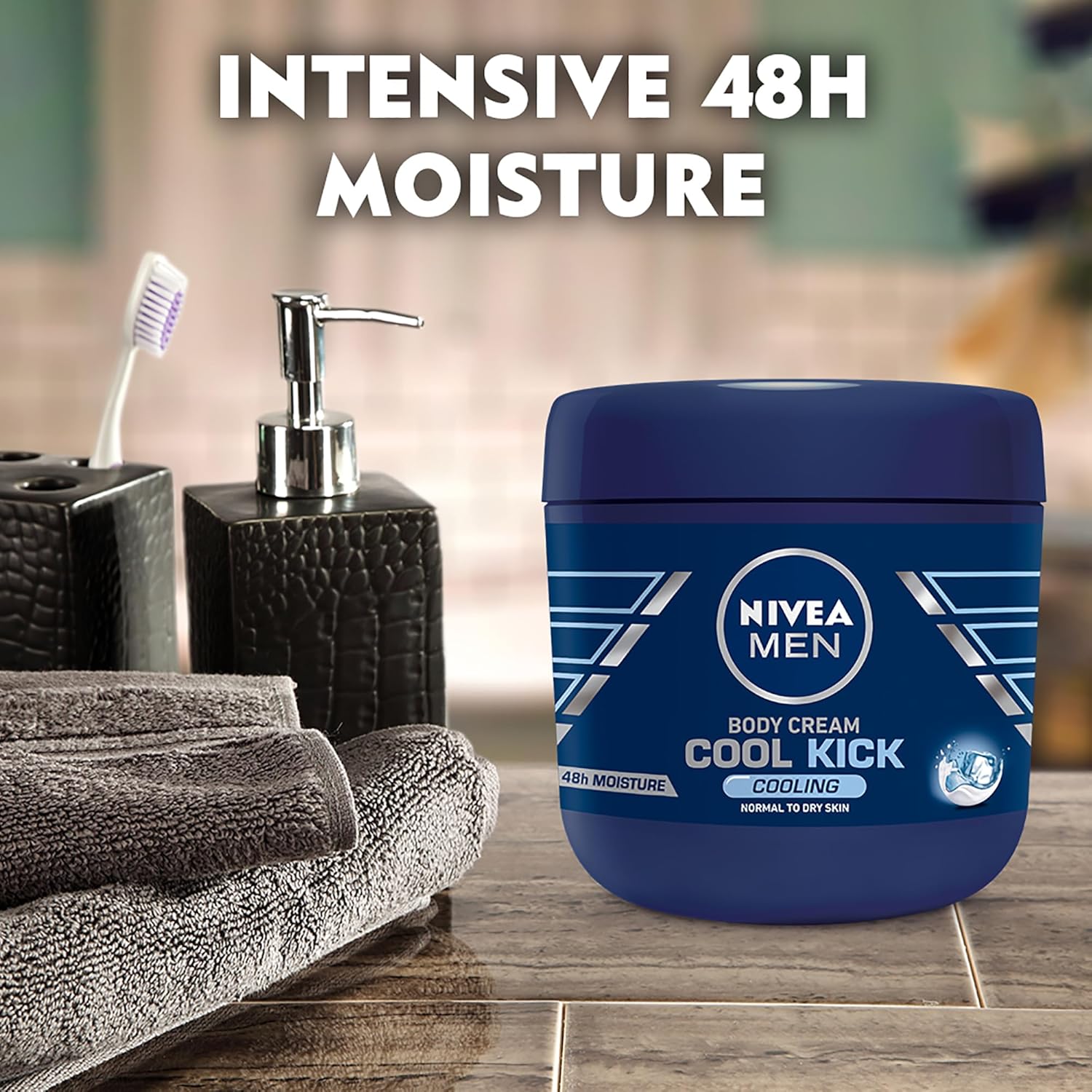 Nivea Men Cool Kick Body Cream 13.5 fl oz