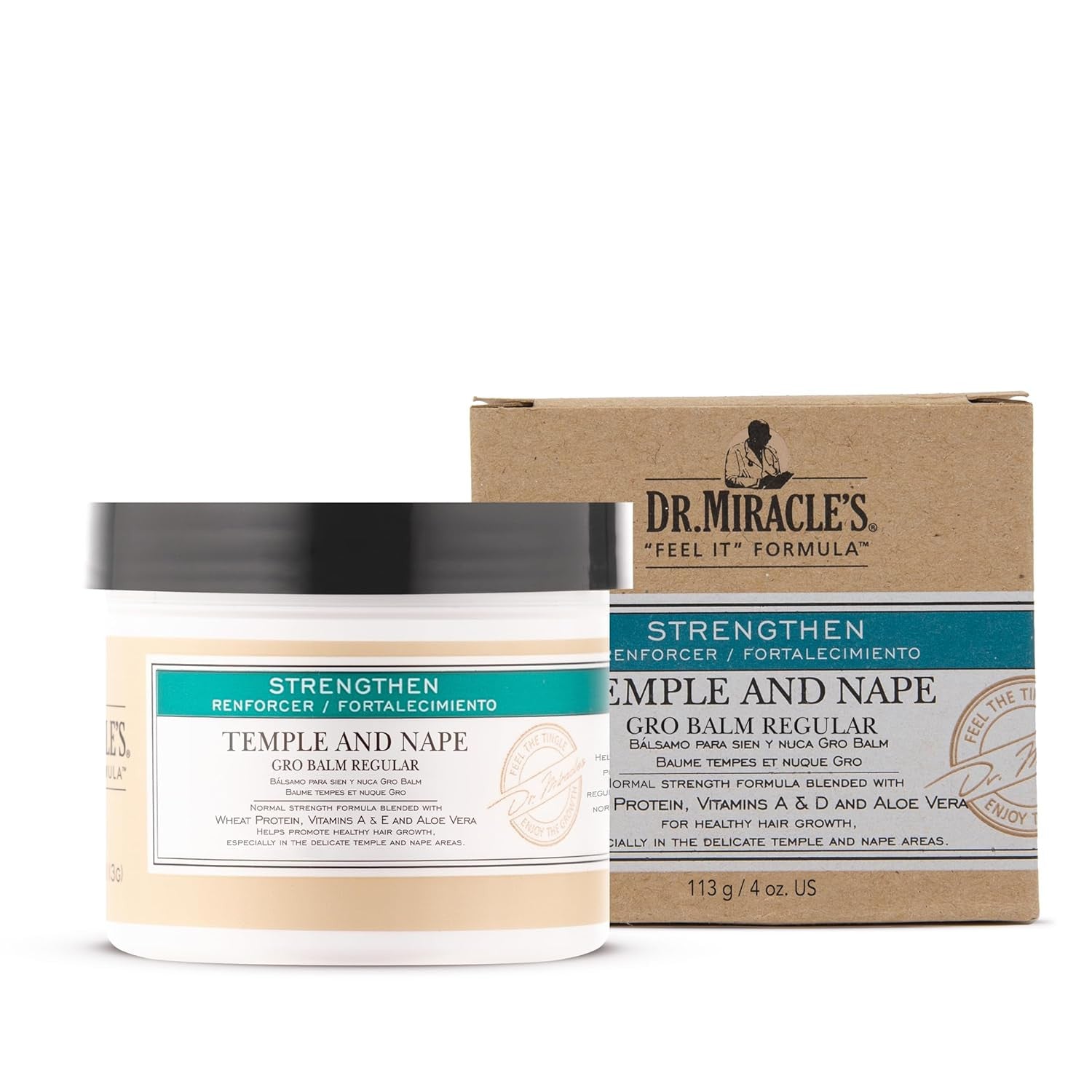 Dr. Miracle's Nourish & Strengthen Temple and Nape Balm 4 oz