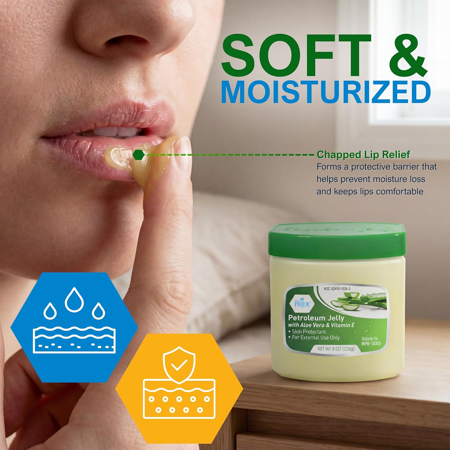 MED PRIDE Aloe Vera Vitamin E Petroleum Jelly Skin Ointment