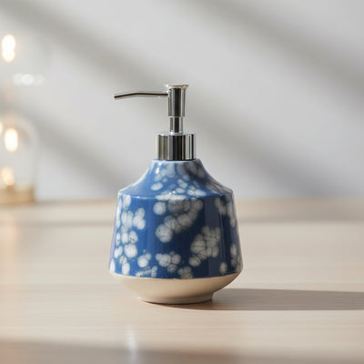Indigo Blossoms Lotion / Soap Dispenser - DOLLARS UNIVERSE LLC
