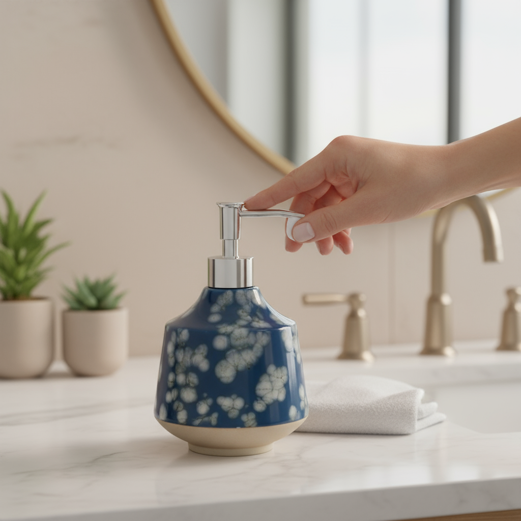 Indigo Blossoms Lotion / Soap Dispenser