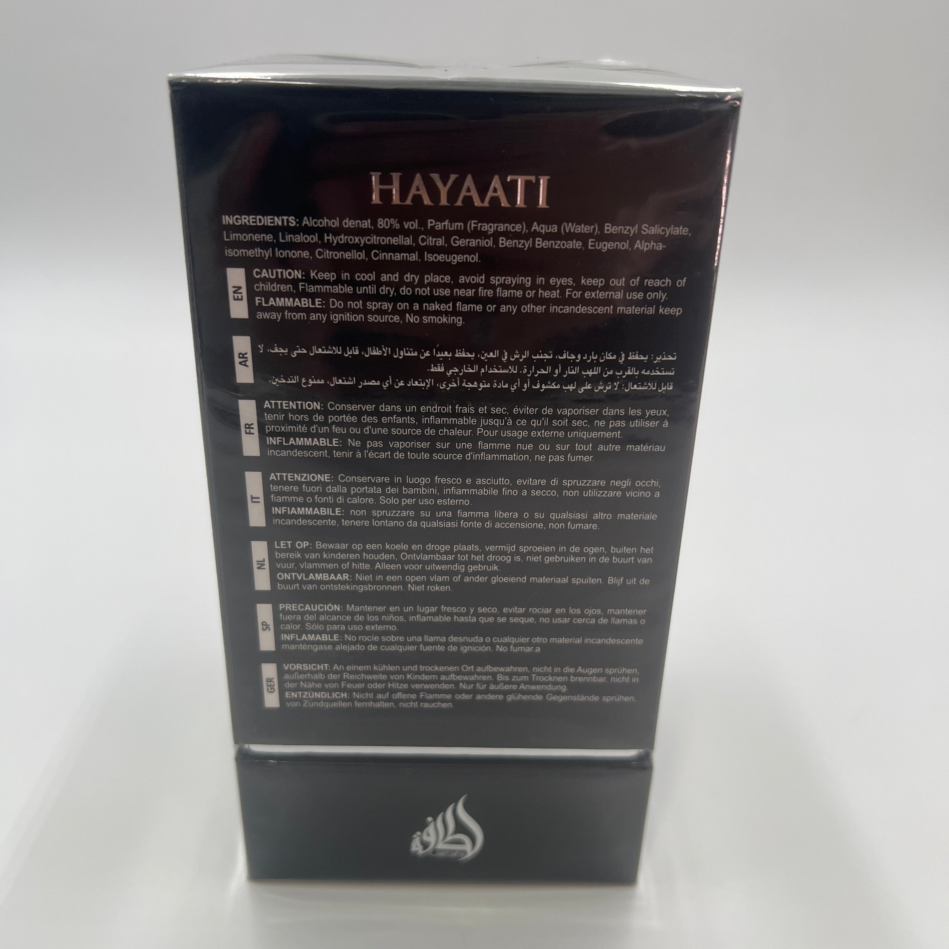 Hayaati Eau de Parfum by Lattafa for Men – 100ml (3.4 fl oz)