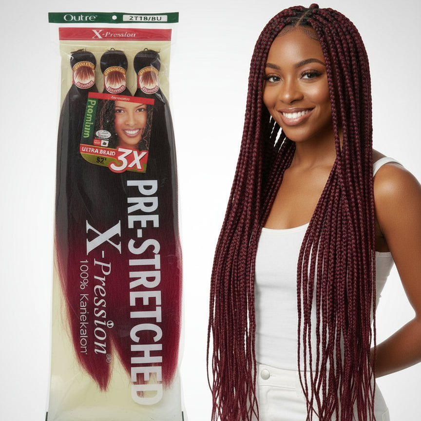 X-Pression Ultra Braid 3X 52” – Color 2T1B/BU