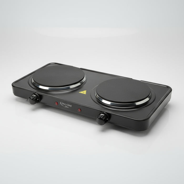 OAK+VINE Kitchen Double Electric Hot Plate 1700W – Dual Burner