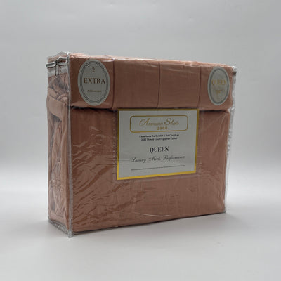 American Sheets 2000 Thread Count Egyptian Cotton Queen Sheet Set - DOLLARS UNIVERSE LLC
