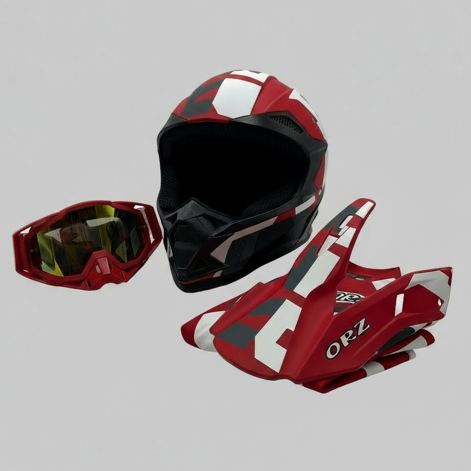 ORZ Motocross Motorcycle Helmet – Large
