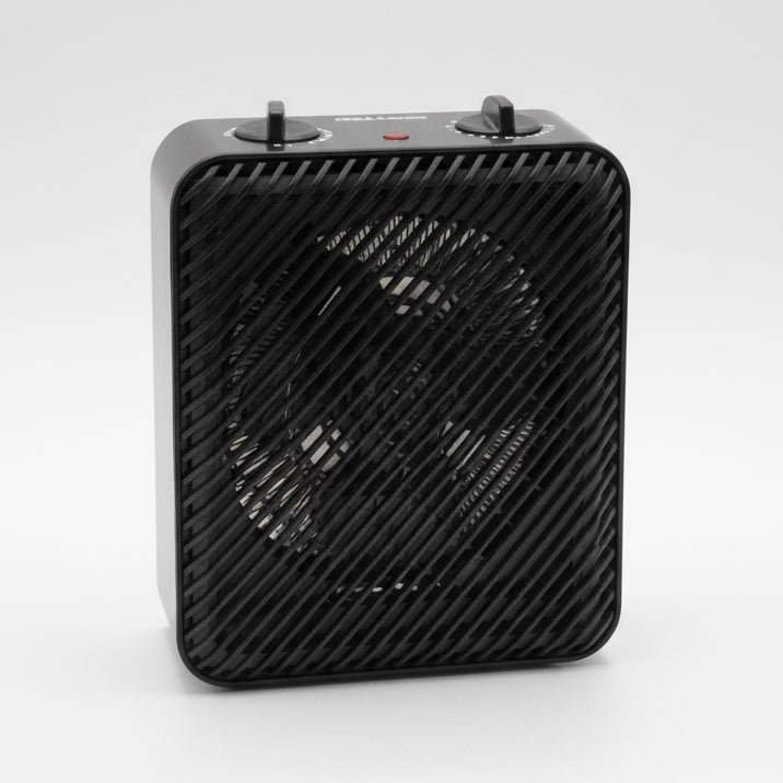 Pelonis 1500 W 3‑Speed Electric Fan‑Forced Space Heater – Black / White