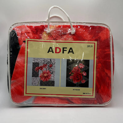 Adfa Super Soft Blanket (2-Ply) Ultra-Soft Texture for Maximum Comfort - Queen - DOLLARS UNIVERSE LLC
