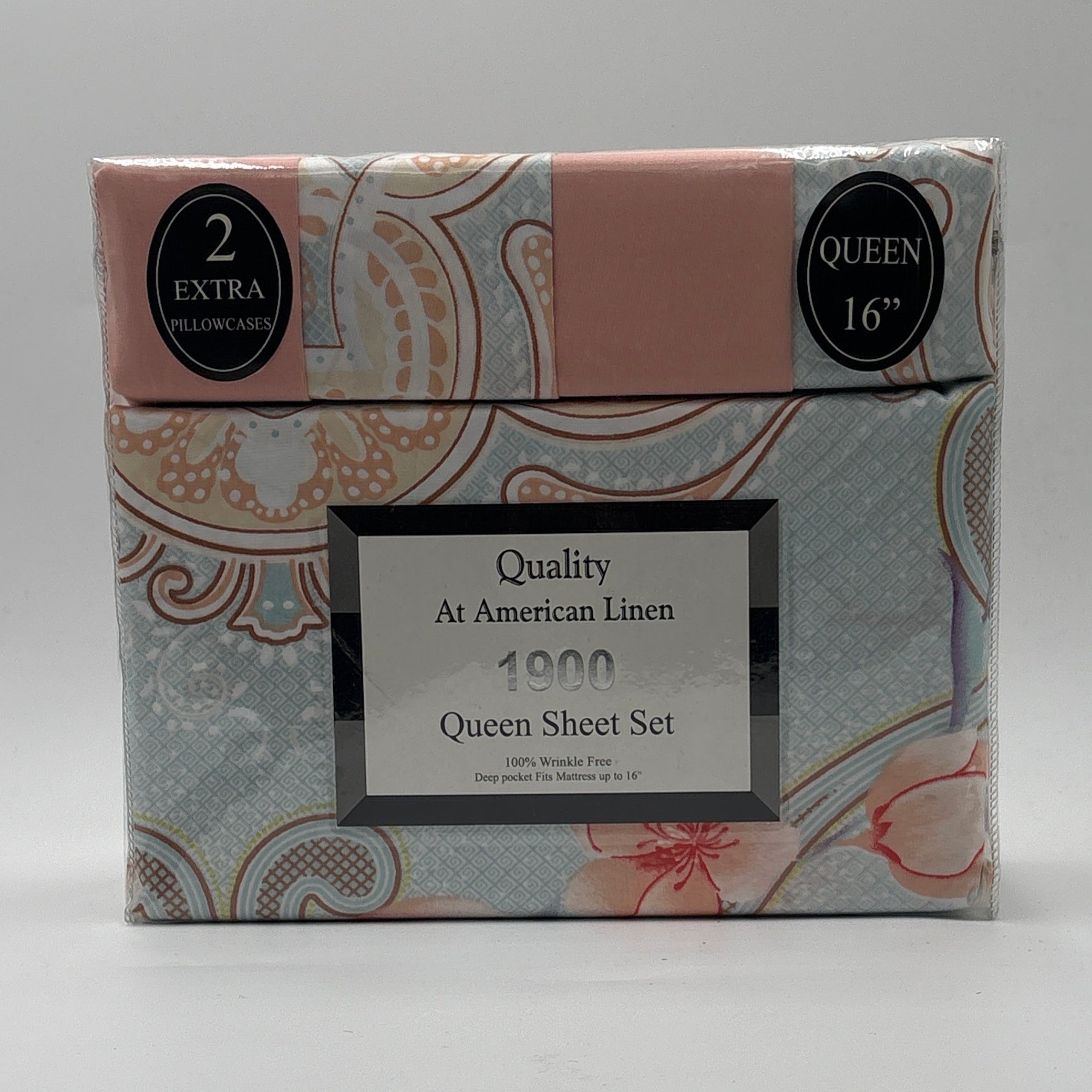 Quality at American Linen 1900 Series – Queen Sheet Set with 2 Extra Pillowcases (16”)