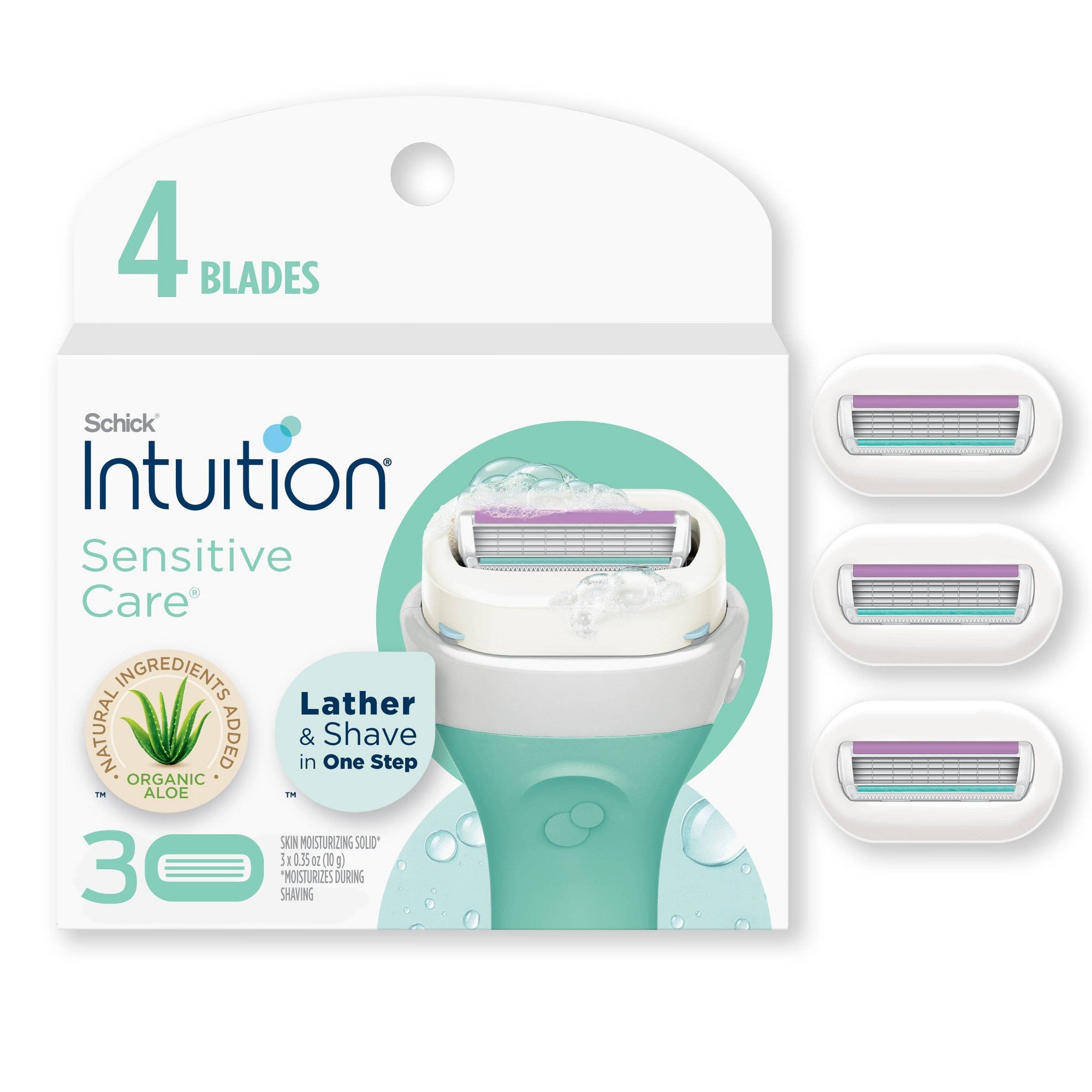 Schick Intuition Sensitive Care Women's Razor Blade Refills 3 Count