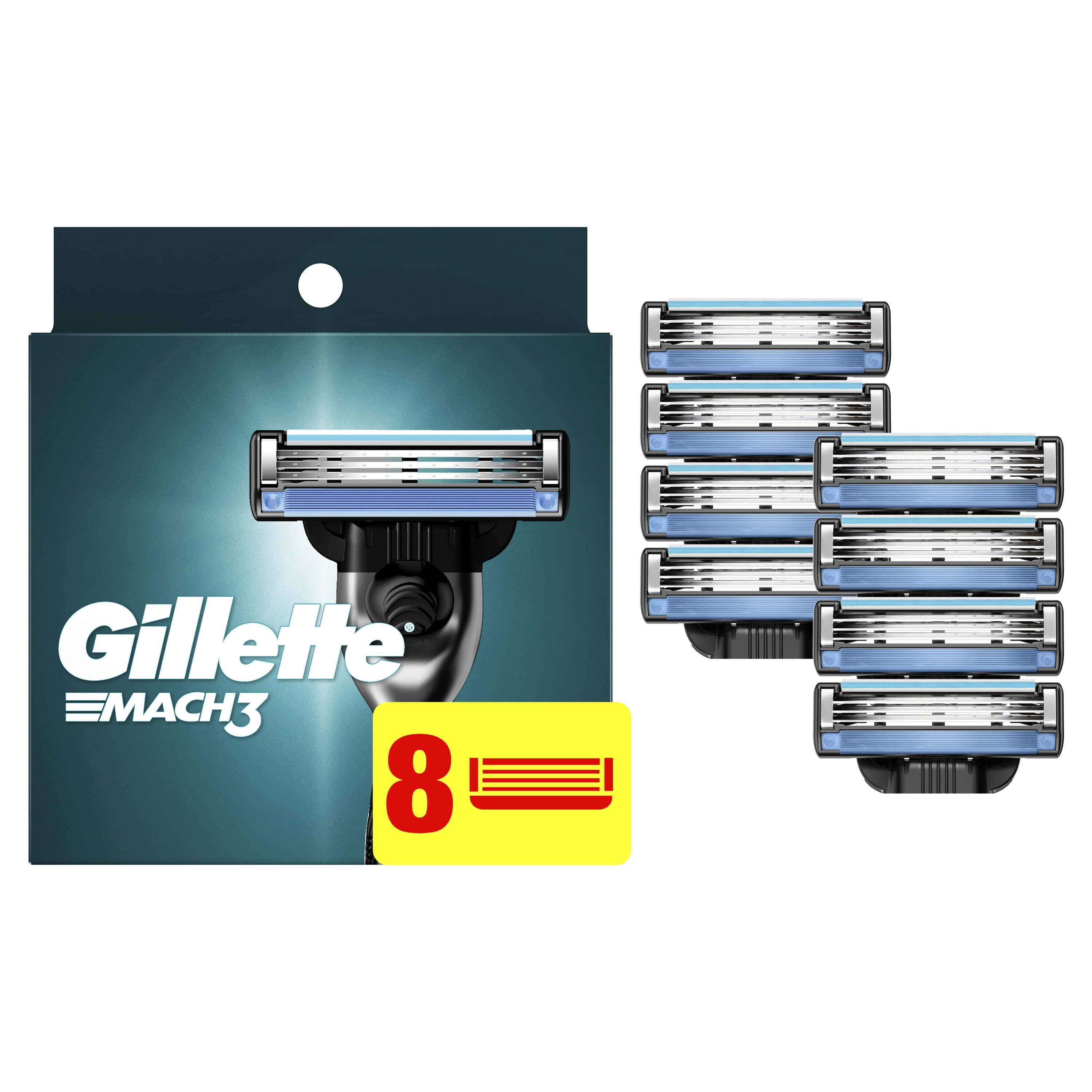 Gillette Mach3 Razor Blade Refills for Men 8 Count