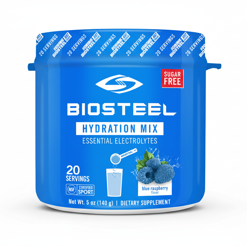BioSteel Sugar Free Hydration Mix Electrolyte Powder for Athletes