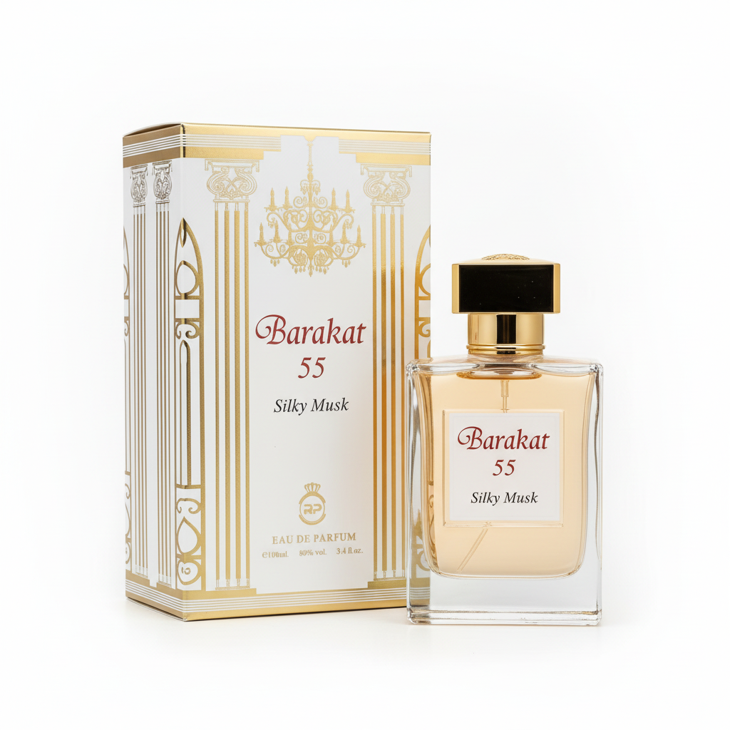 Barakat 55 Silky Musk Eau de Parfum – 100ml (3.4 fl.oz.) Natural Spray