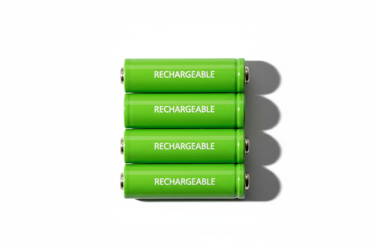 CVS Pharmacy Rechargeable AAA Batteries – 600mAh NiMH (4 Pack, Pre-Charged)