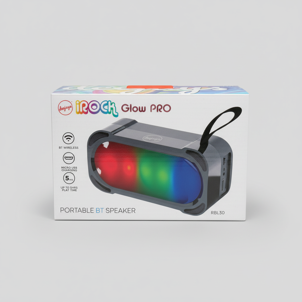 Deejays iRock GlowPro Portable BT Speaker