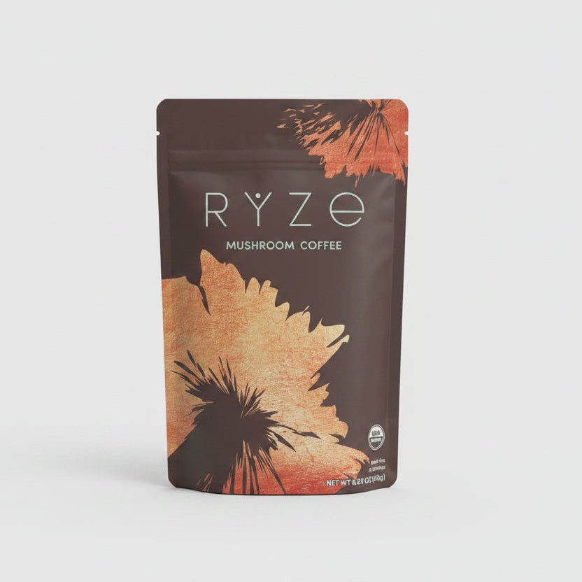 RYZE Mushroom Coffee – Net Wt. 6.35 oz (Servings) - DOLLARS UNIVERSE LLC