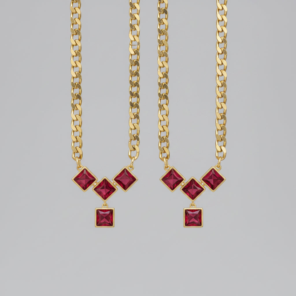 Relex “Be Unusual! Be Unique! Be You!” Necklace – NA5756 (16MM, 33") Yellow/Red - DOLLARS UNIVERSE LLC