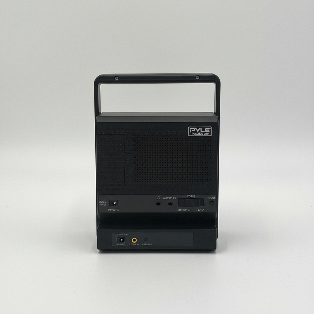 PYLE Rechargeable TV Speaker – Wireless Portable Sound Amplifier with Clear Voice and Easy Controls