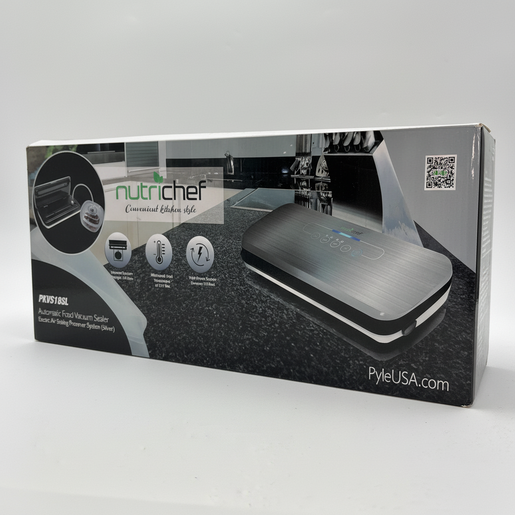 NutriChef PKVS18SL Automatic Food Vacuum Sealer – Compact & Efficient Food Preservation