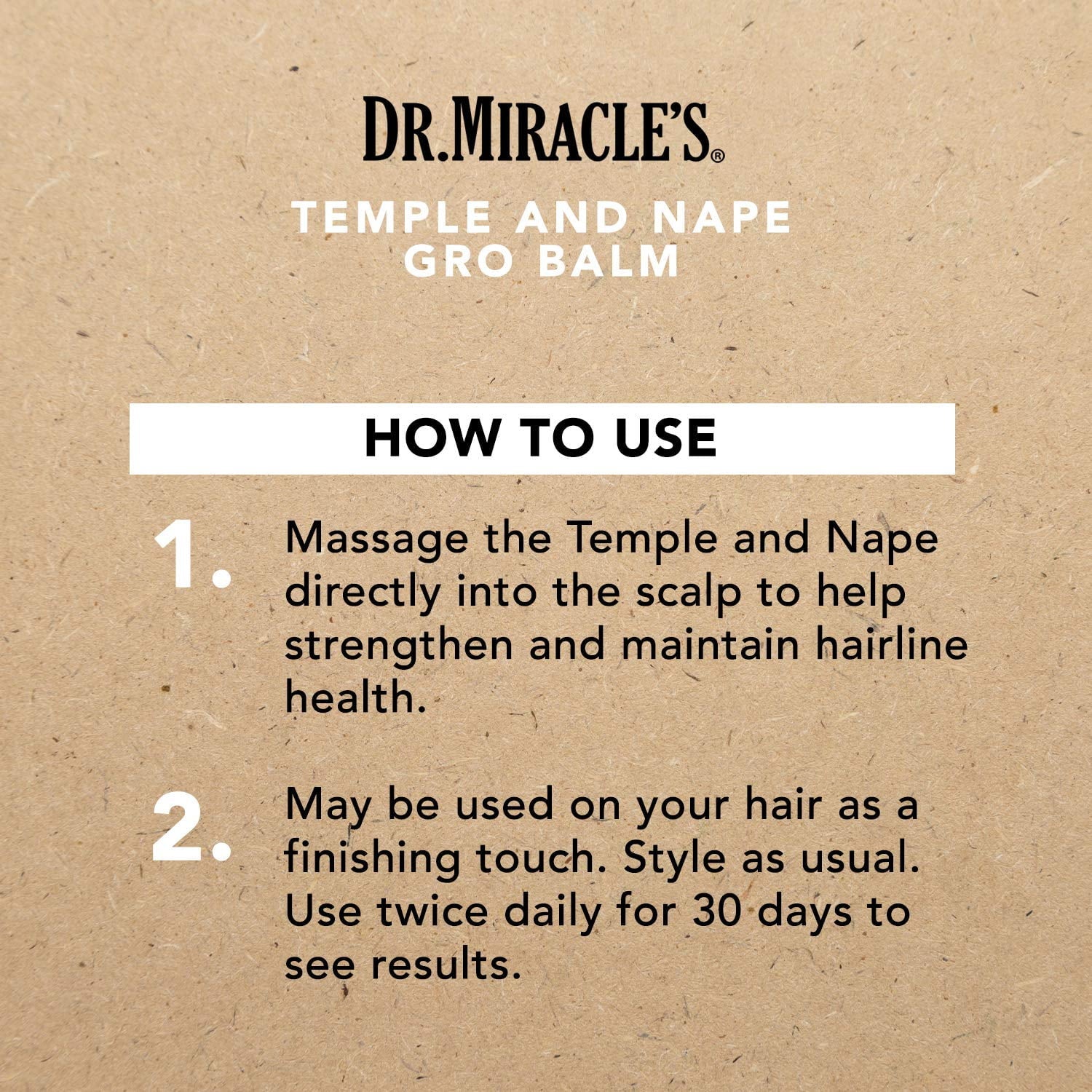 Dr. Miracle's Nourish & Strengthen Temple and Nape Balm 4 oz