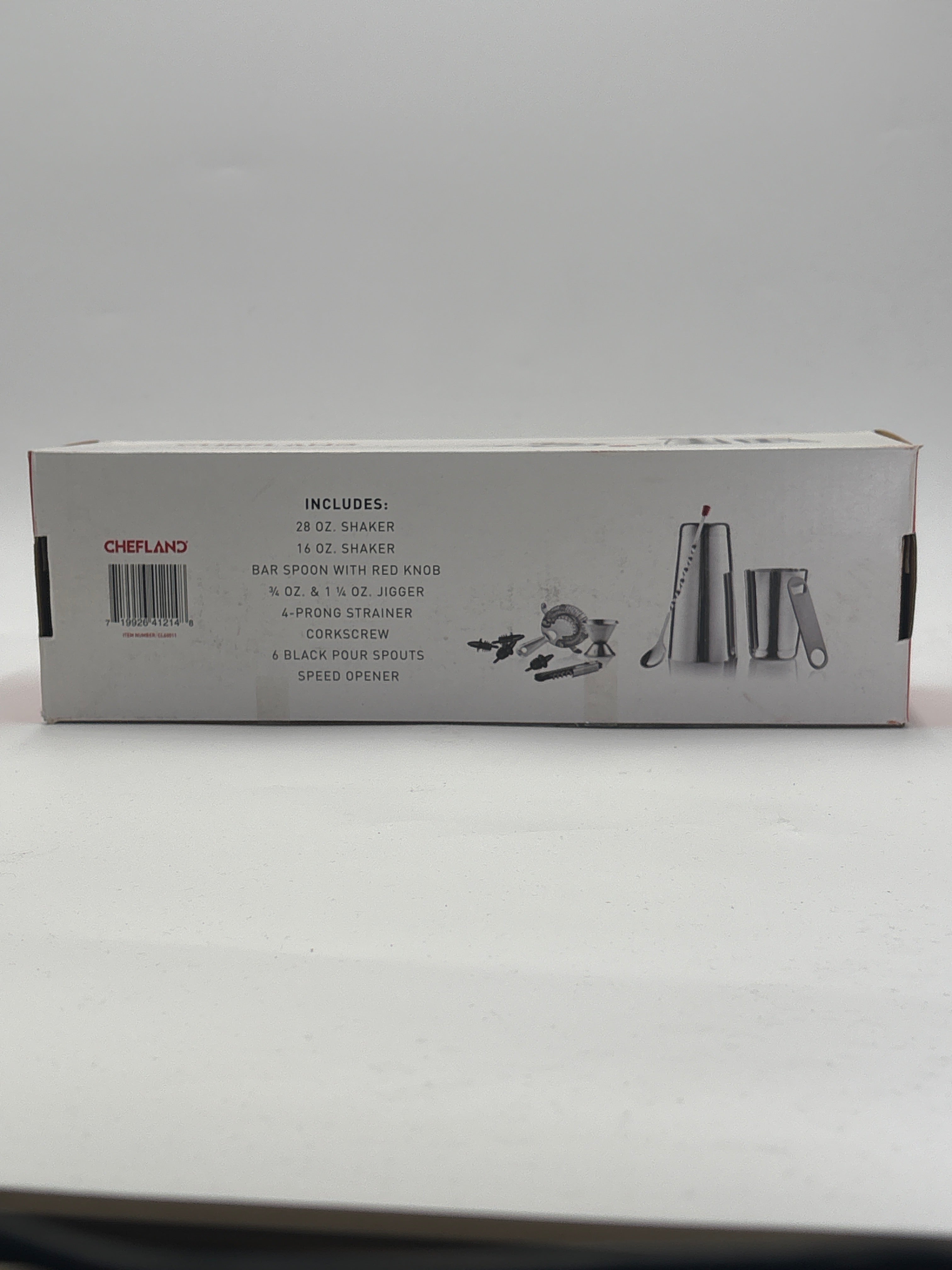 DOLLARS UNIVERSE LLC stainless steel bar set including shakers, jigger, strainer, pour spouts, and speed opener