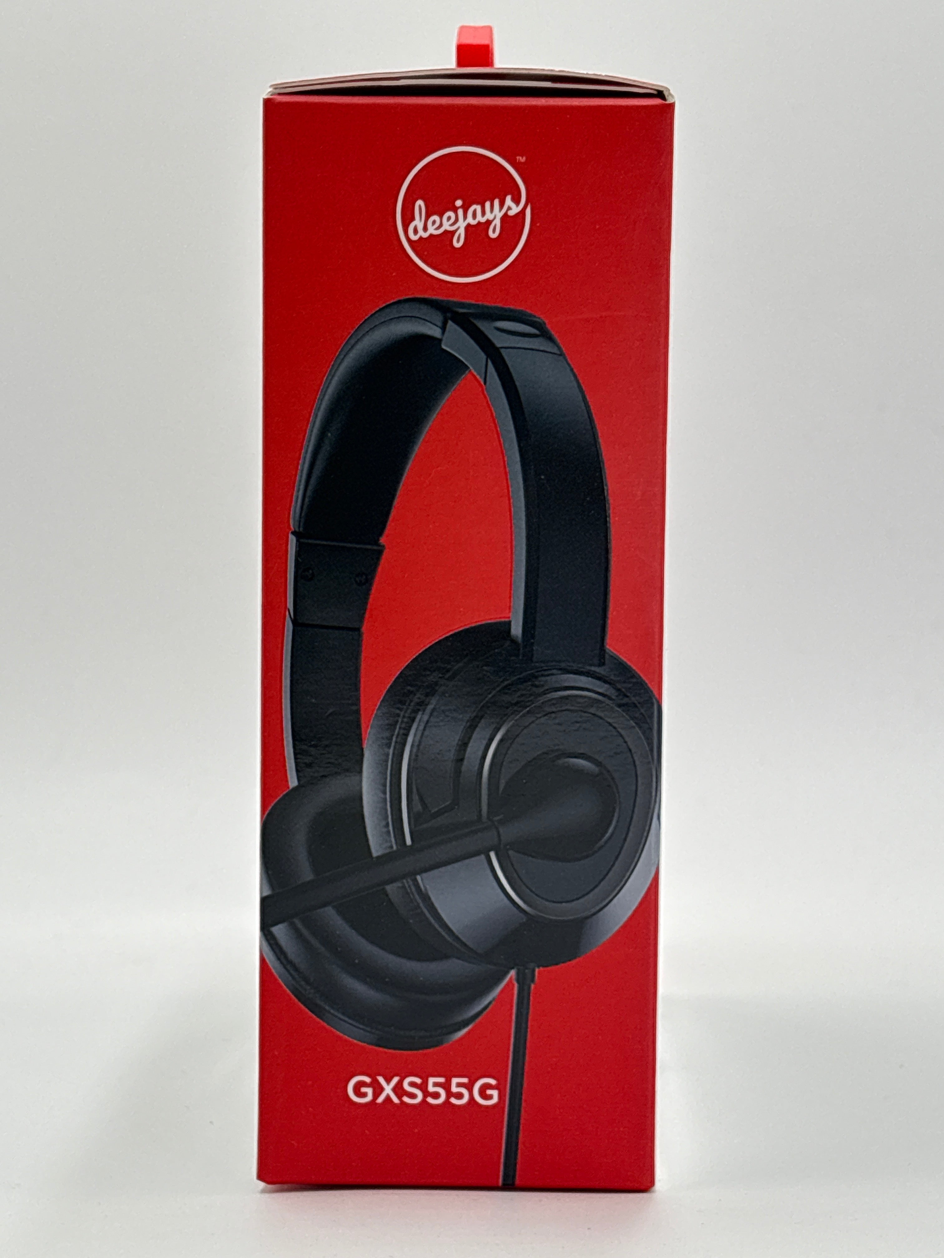 Deejays GXS55G headset for Xbox One PS4 Nintendo Switch with black design and microphone