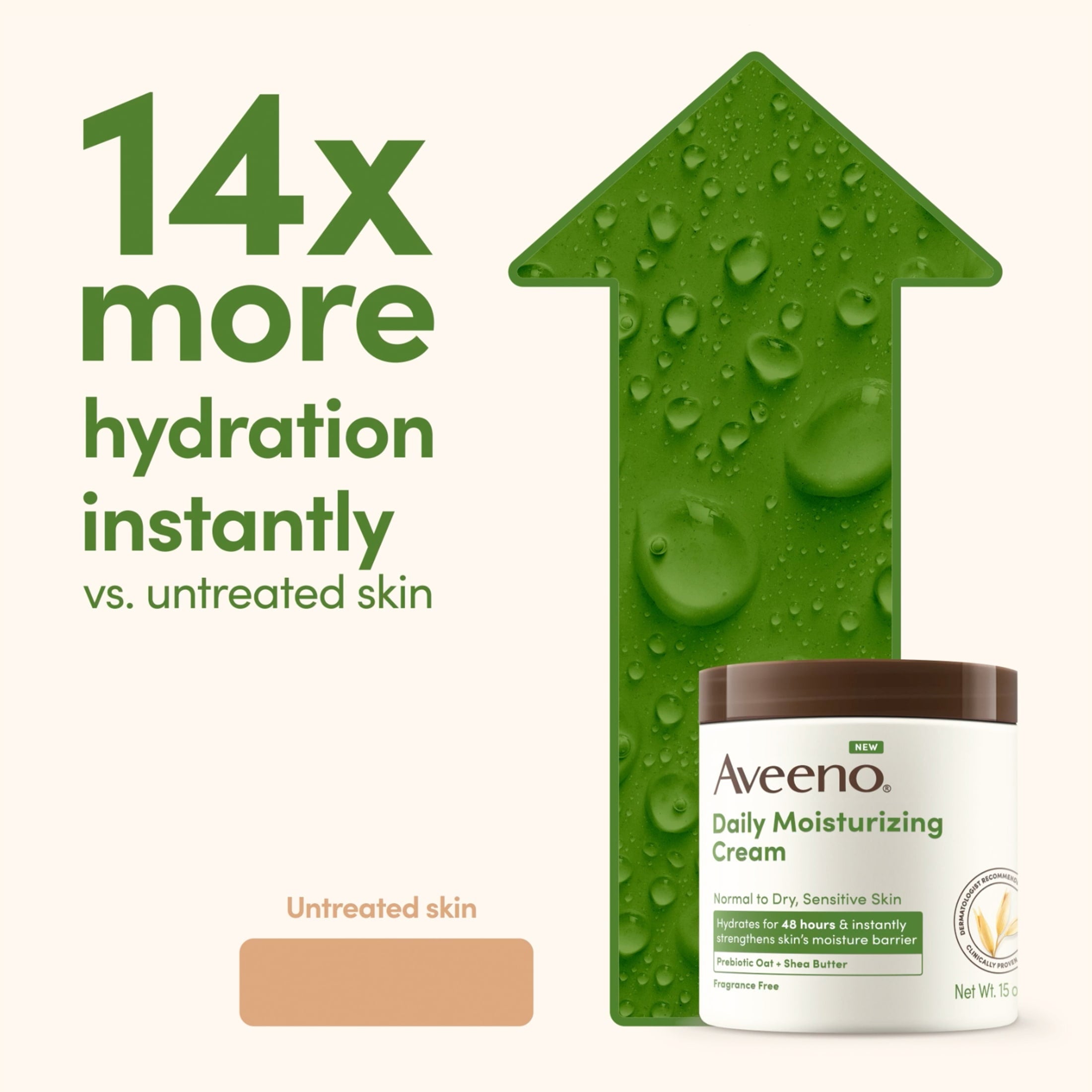 Aveeno Daily Moisturizing Body Cream for Dry Sensitive Skin 15oz