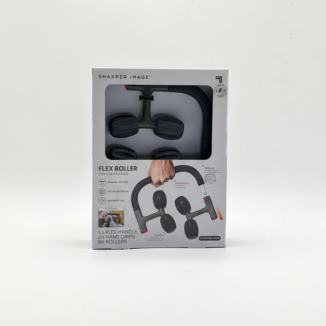 Sharpen Image Flex Roller modular massager for muscle relief with flexible handle and multiple rollers