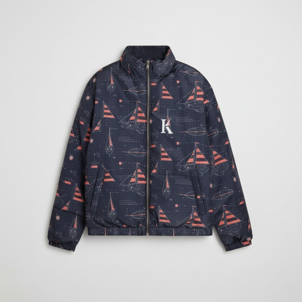 KROST × Nautica Blueprint Reversible Puffer