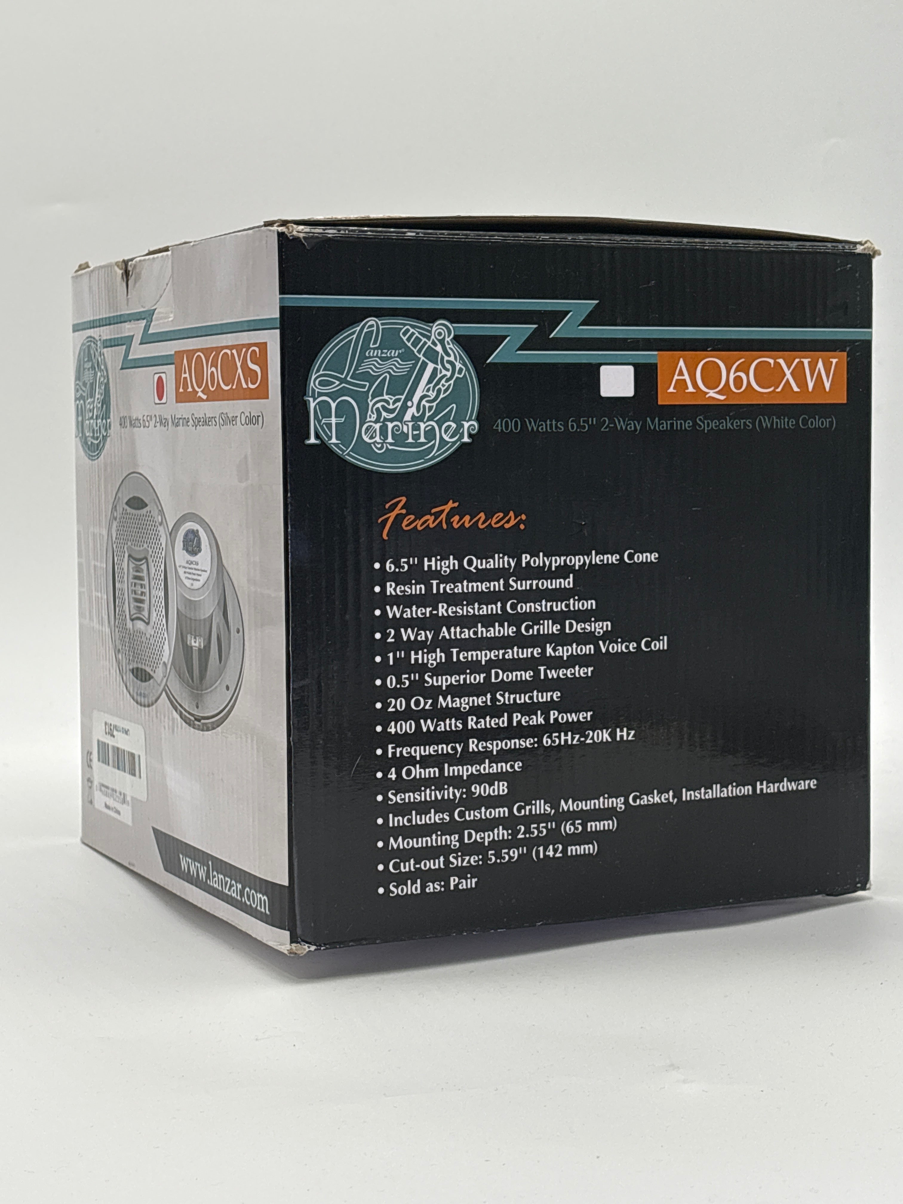 DOLLARS UNIVERSE LLC 400 watt marine stereo speakers box with product features and specifications