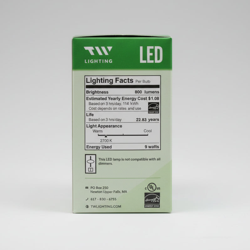 TW Lighting LED packaging on a textured surface