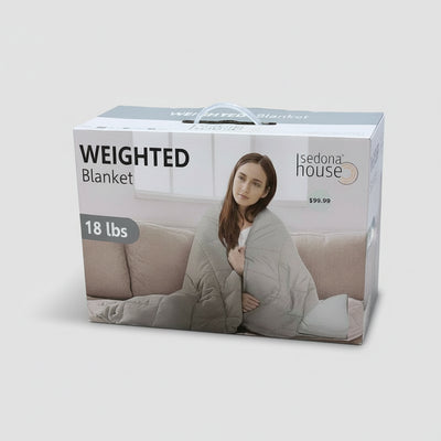Sedona House Weighted Blanket for Adults – 18lb Micro Mink Fleece, Reversible Design, 48"x72" - DOLLARS UNIVERSE LLC
