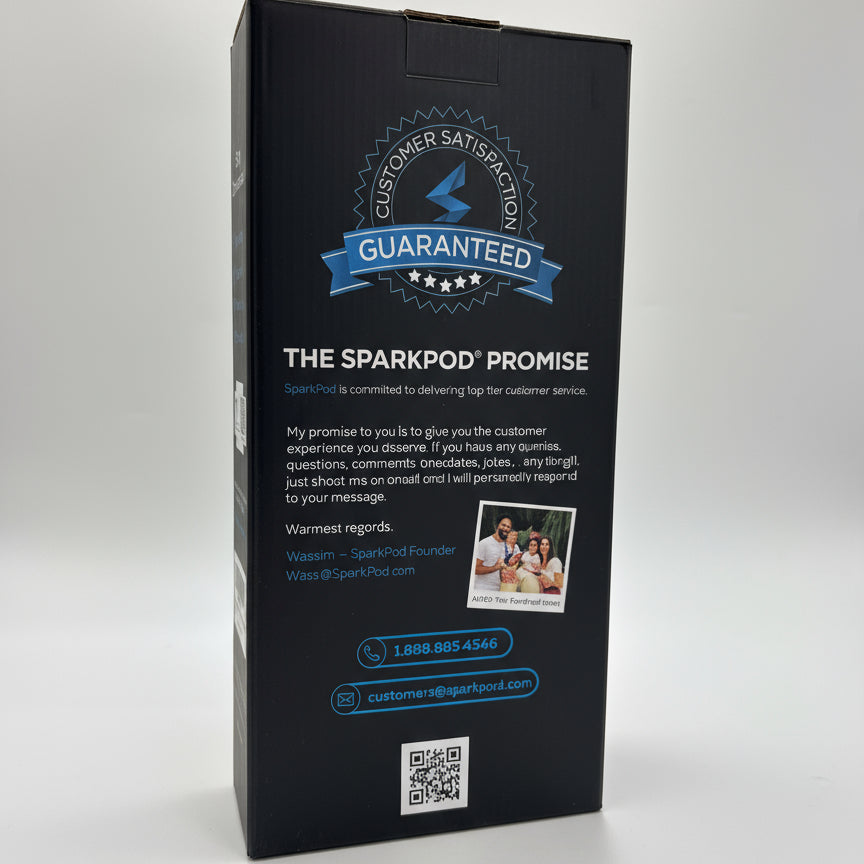 Luxury handheld shower head packaging box by Dollars Universe LLC with customer satisfaction guarantee