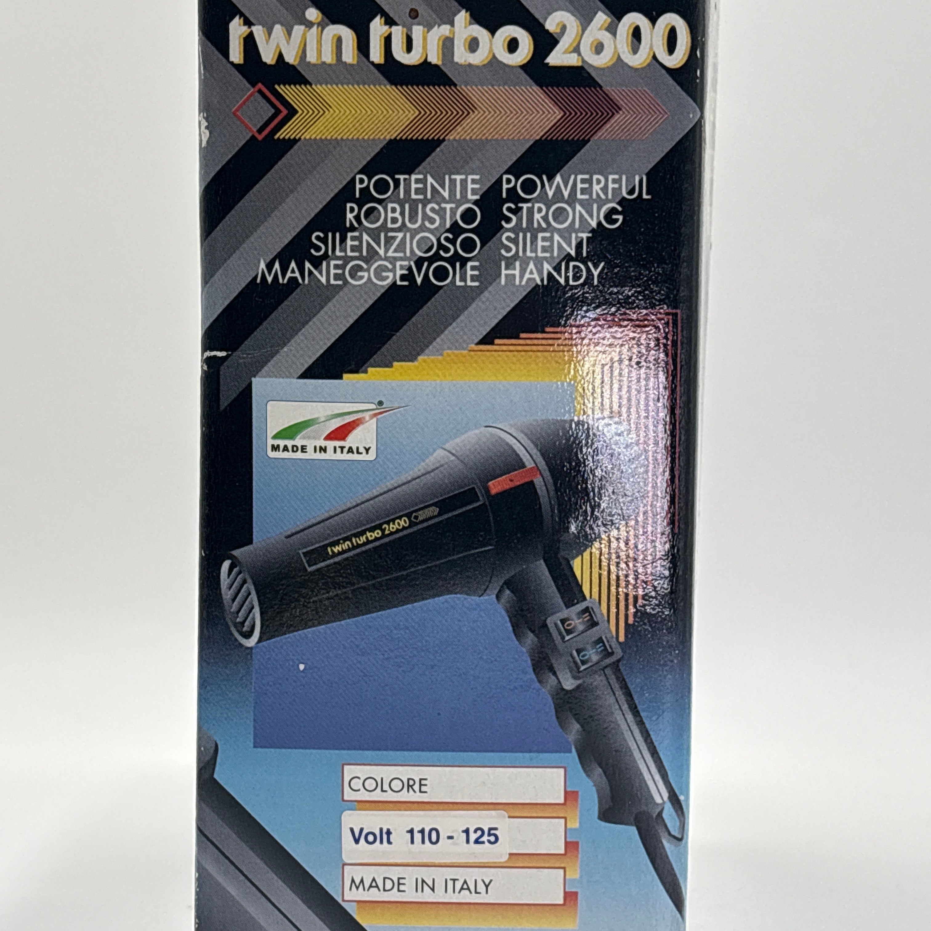 Twin turbo 2600 hair dryer by Dollars Universe LLC made in Italy with powerful and silent features